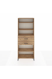 Arges Dolap 4 Raflı 2 Çekmeceli 88x30x221 Çam-Çam