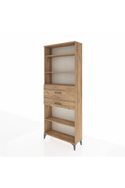 Arges Dolap 4 Raflı 2 Çekmeceli 88x30x221 Çam-Çam