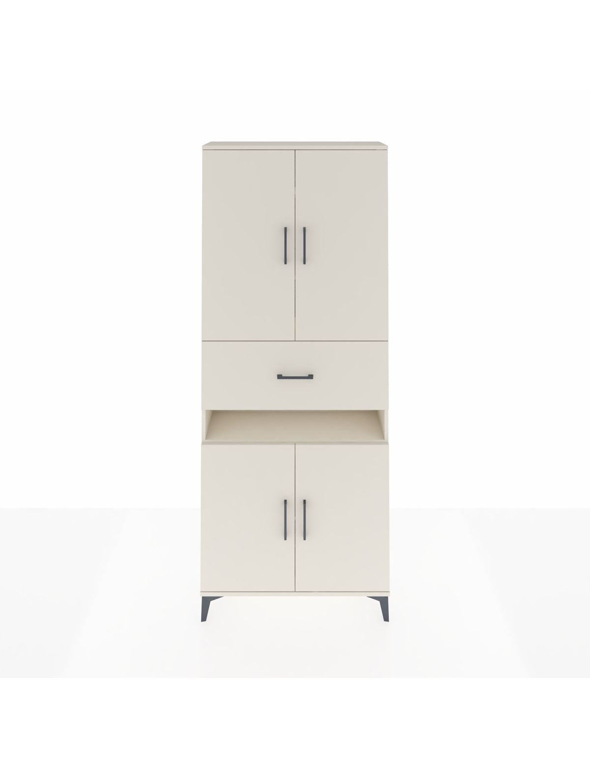 Arges Dolap 5 Raflı Tek Çekmeceli 4 Kapaklı 88x30x221 Aytaşı-Aytaşı