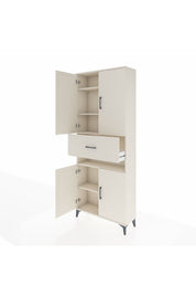 Arges Dolap 5 Raflı Tek Çekmeceli 4 Kapaklı 88x30x221 Aytaşı-Aytaşı