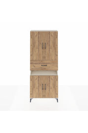 Arges Dolap 5 Raflı Tek Çekmeceli 4 Kapaklı 88x30x221 Aytaşı-Çam