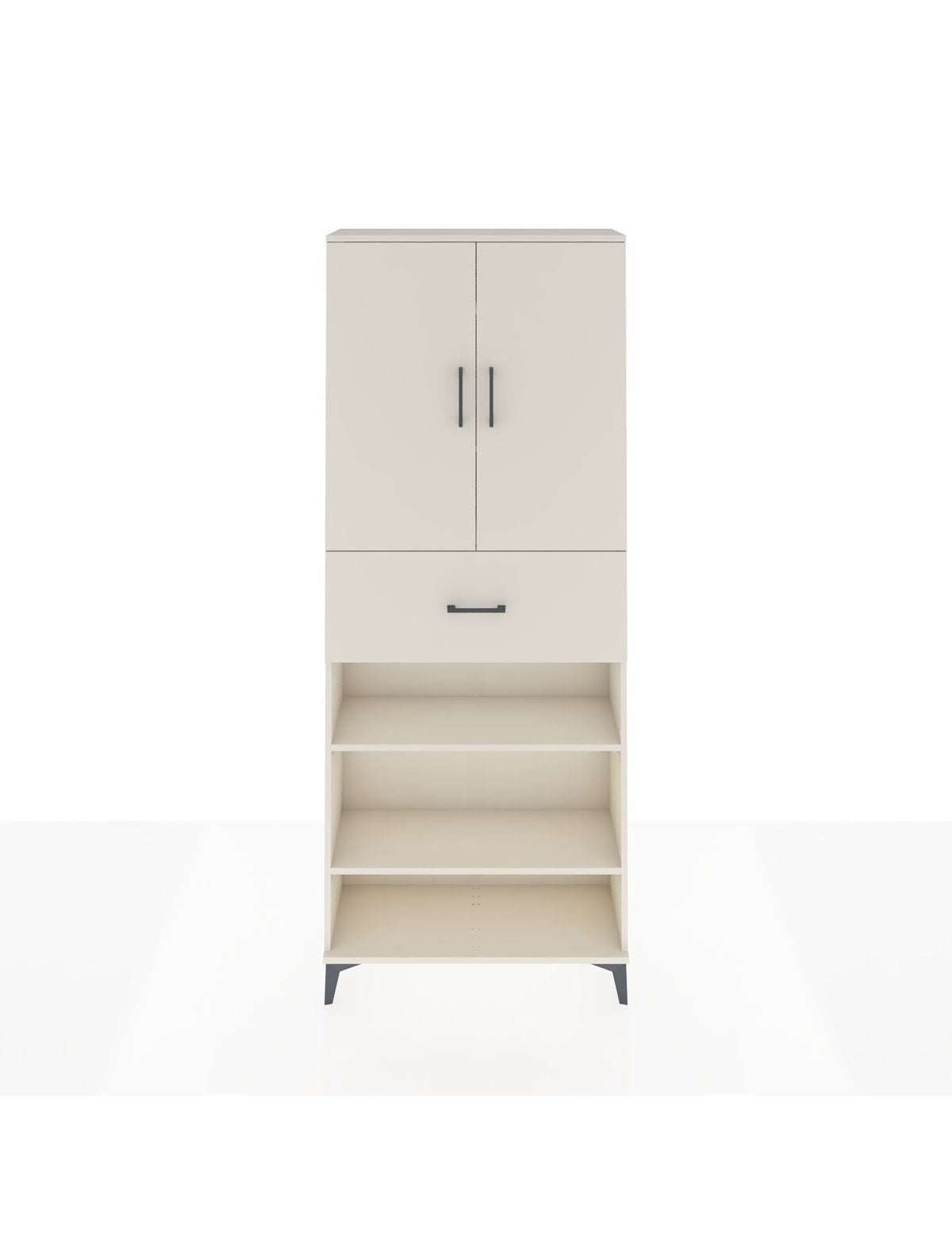 Arges Dolap 5 Raflı Tek Çekmeceli 2 Kapaklı 88x30x221 Aytaşı-Aytaşı