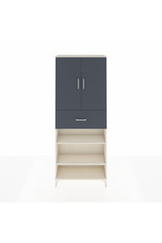 Arges Dolap 5 Raflı Tek Çekmeceli 2 Kapaklı 88x30x221 Aytaşı-Antrasit