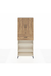 Arges Dolap 5 Raflı Tek Çekmeceli 2 Kapaklı 88x30x221 Aytaşı-Çam