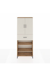 Arges Dolap 5 Raflı Tek Çekmeceli 2 Kapaklı 88x30x221 Çam-Aytaşı