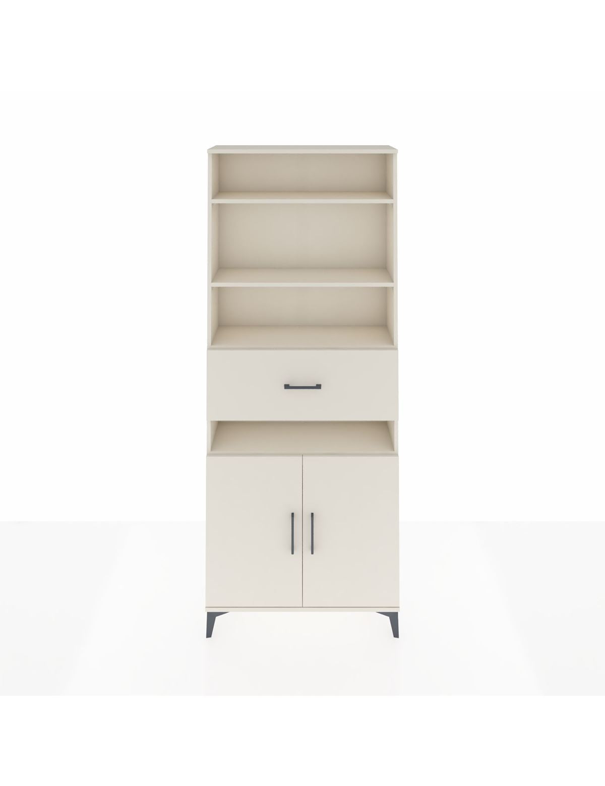 Arges Dolap 5 Raflı Tek Çekmeceli 2 Kapaklı 88x30x221 Aytaşı-Aytaşı