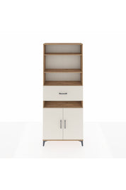 Arges Dolap 5 Raflı Tek Çekmeceli 2 Kapaklı 88x30x221 Çam-Aytaşı