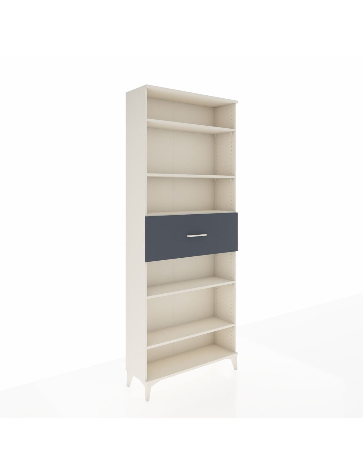 Arges Dolap 5 Raflı Tek Çekmeceli 88x30x221 Aytaşı-Antrasit