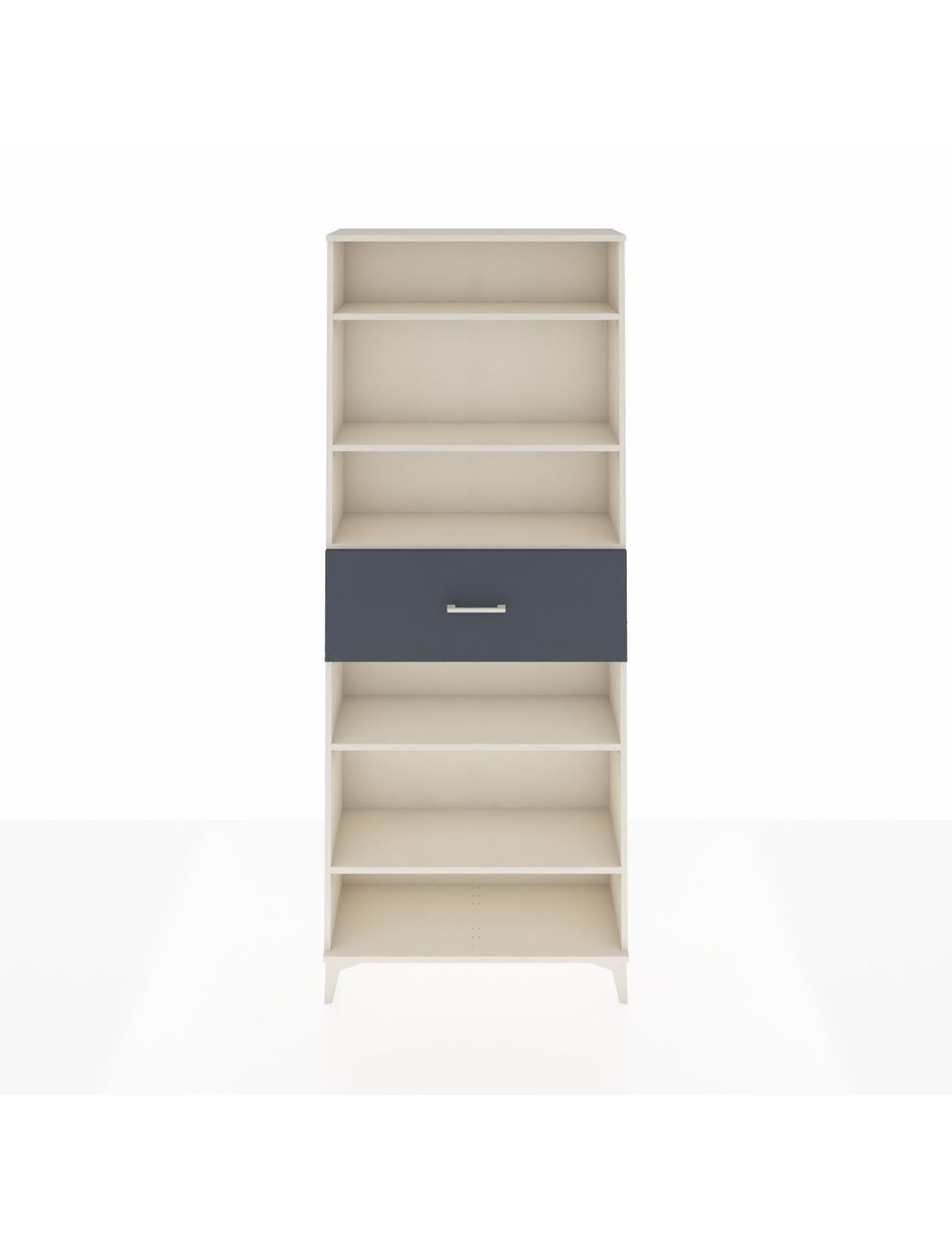 Arges Dolap 5 Raflı Tek Çekmeceli 88x30x221 Aytaşı-Antrasit