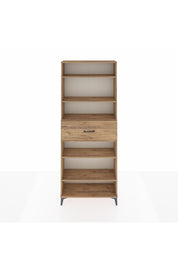Arges Dolap 5 Raflı Tek Çekmeceli 88x30x221 Çam-Çam