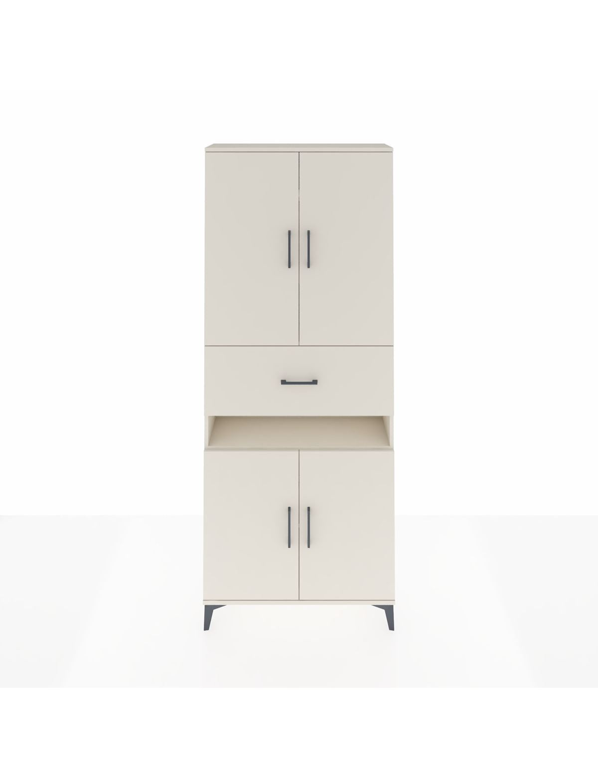 Arges Dolap 5 Raflı Tek Çekmeceli 4 Kapaklı 88x30x221 Aytaşı-Aytaşı