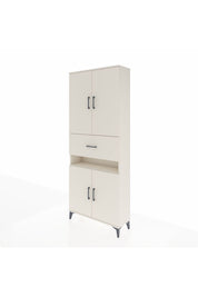 Arges Dolap 5 Raflı Tek Çekmeceli 4 Kapaklı 88x30x221 - S30M182V1A