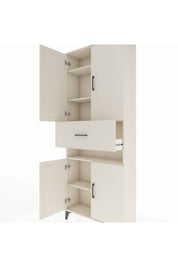 Arges Dolap 5 Raflı Tek Çekmeceli 4 Kapaklı 88x30x221 - S30M182V1A