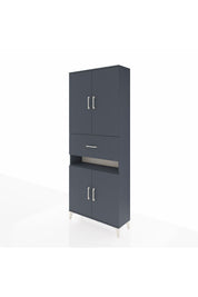 Arges Dolap 5 Raflı Tek Çekmeceli 4 Kapaklı 88x30x221 - S30M182V5A