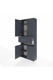 Arges Dolap 5 Raflı Tek Çekmeceli 4 Kapaklı 88x30x221 - S30M182V5A