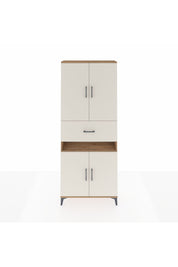 Arges Dolap 5 Raflı Tek Çekmeceli 4 Kapaklı 88x30x221 Çam-Aytaşı