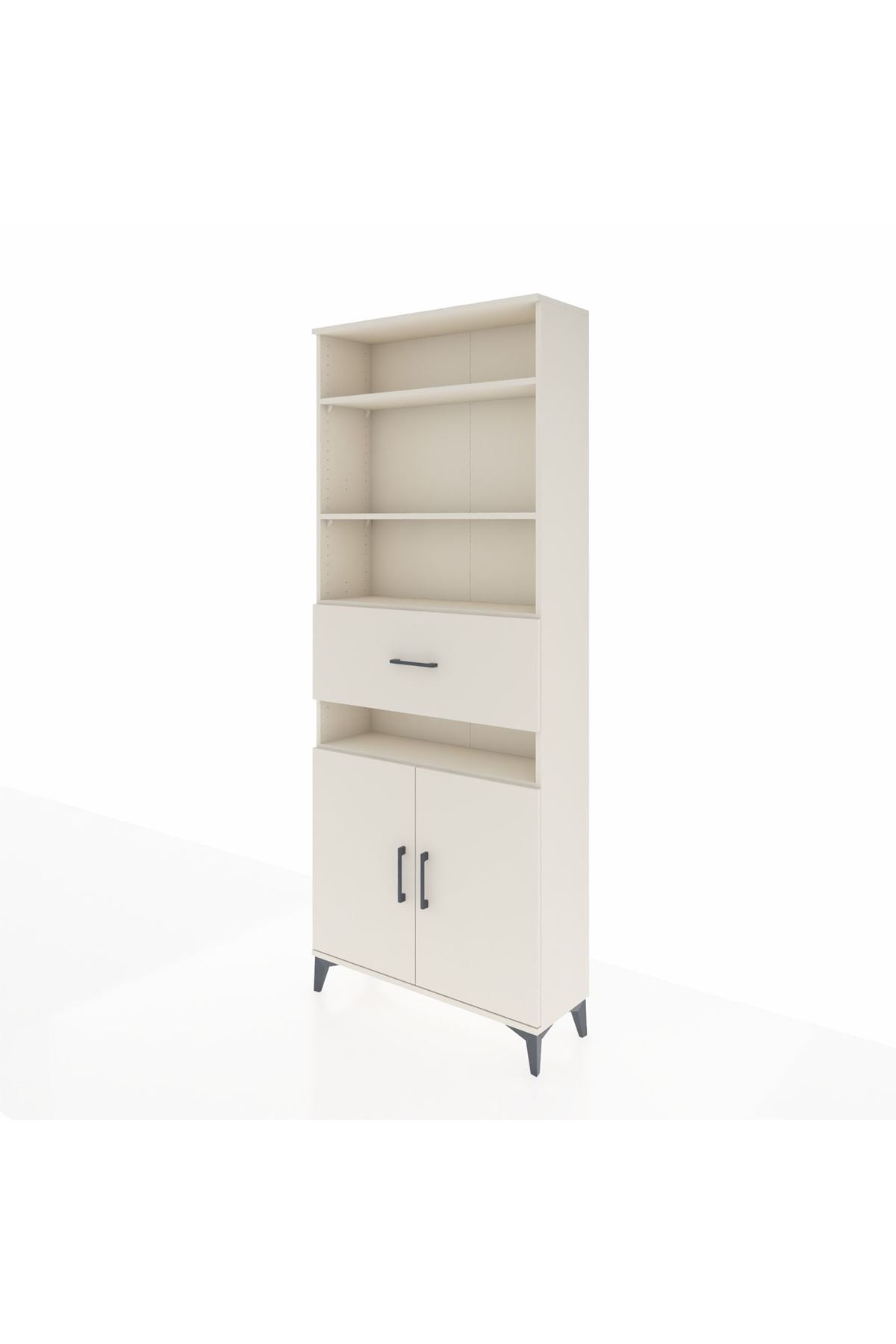 Arges Dolap 5 Raflı Tek Çekmeceli 2 Kapaklı 88x30x221 Aytaşı-Aytaşı