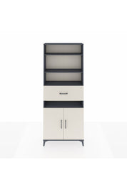 Arges Dolap 5 Raflı Tek Çekmeceli 2 Kapaklı 88x30x221 Antrasit-Aytaşı