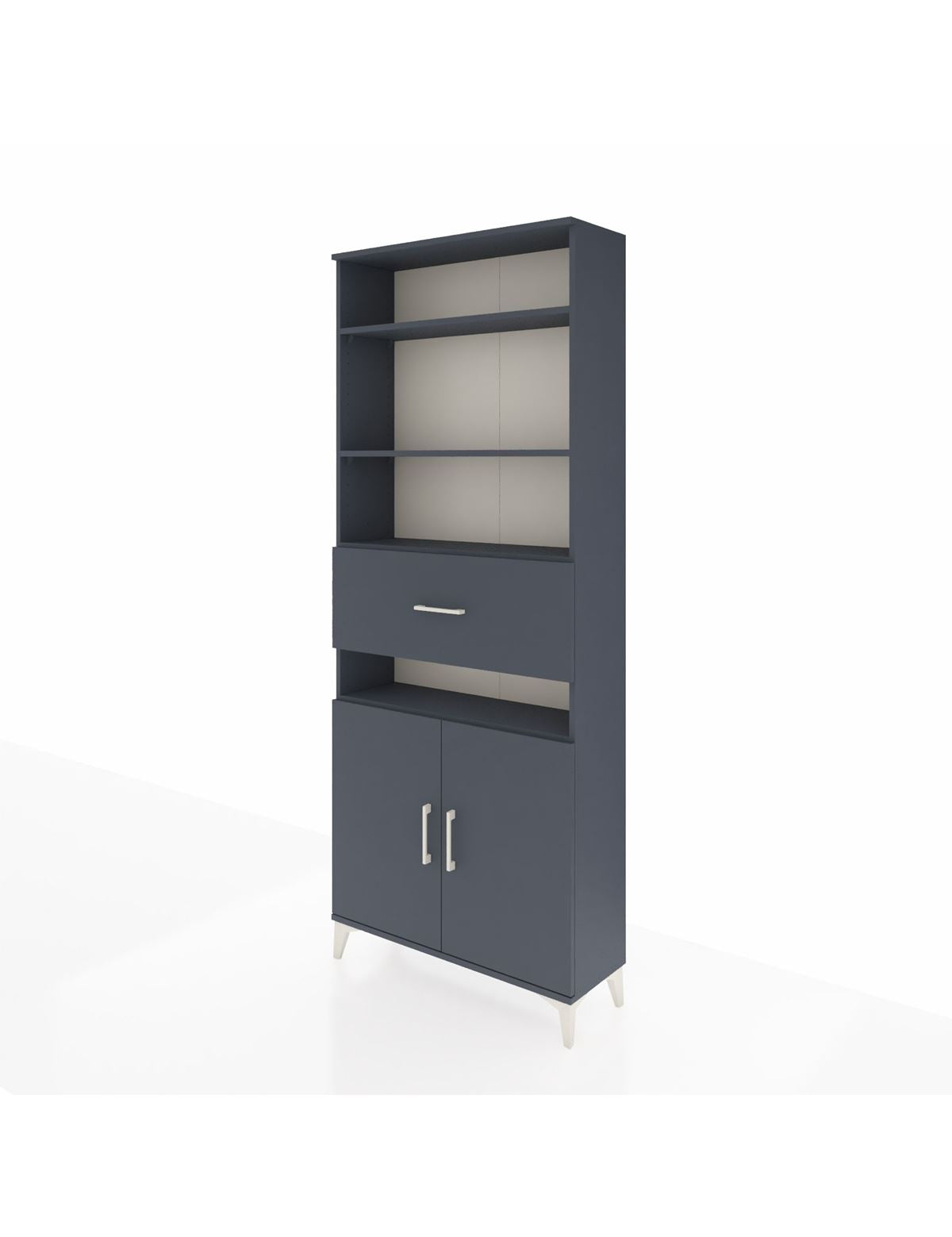 Arges Dolap 5 Raflı Tek Çekmeceli 2 Kapaklı 88x30x221 - S30M184V5A
