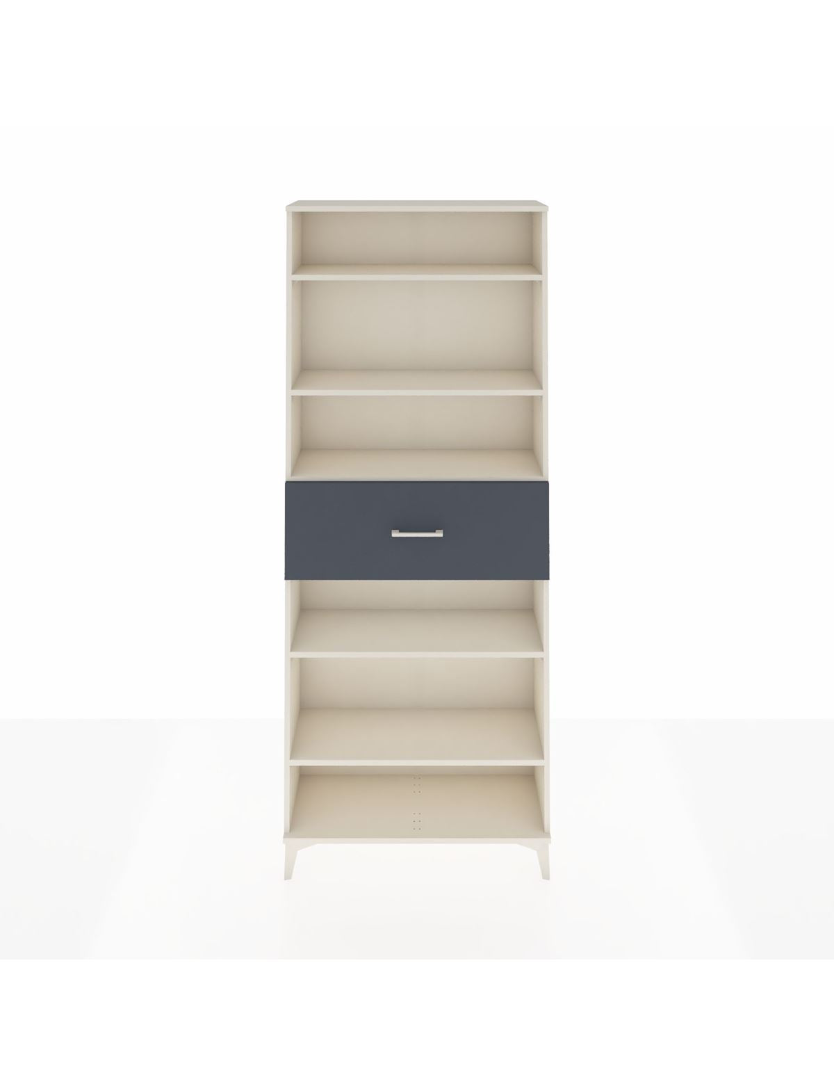 Arges Dolap 5 Raflı Tek Çekmeceli 88x30x221 Aytaşı-Antrasit