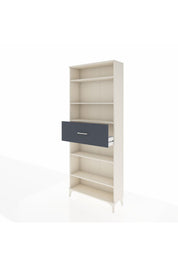 Arges Dolap 5 Raflı Tek Çekmeceli 88x30x221 Aytaşı-Antrasit