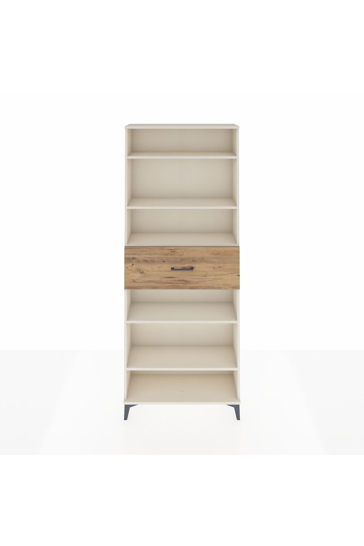 Arges Dolap 5 Raflı Tek Çekmeceli 88x30x221 Aytaşı-Çam