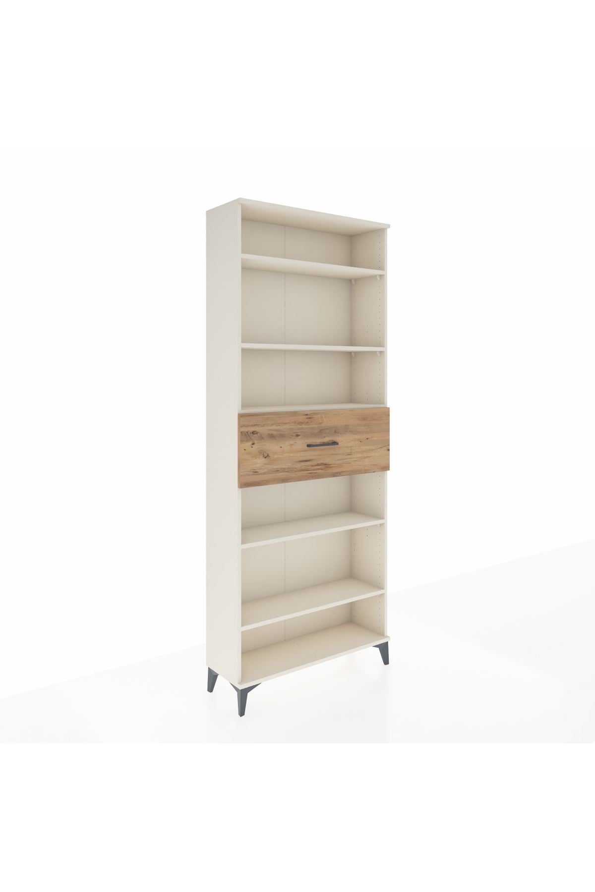 Arges Dolap 5 Raflı Tek Çekmeceli 88x30x221 Aytaşı-Çam