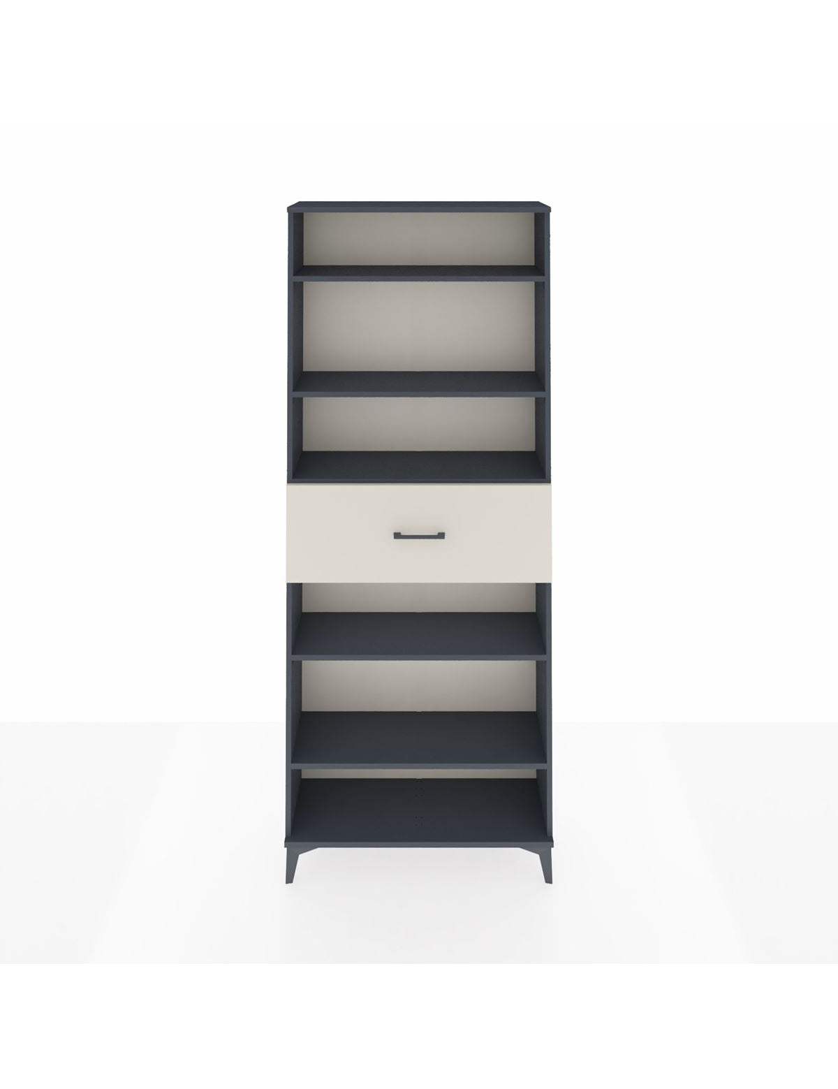 Arges Dolap 5 Raflı Tek Çekmeceli 88x30x221 Antrasit-Aytaşı