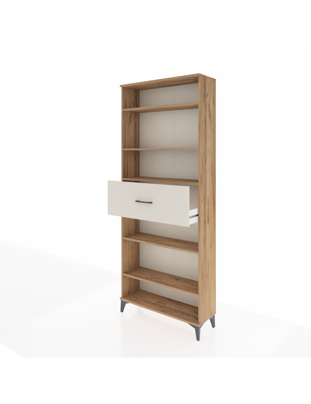 Arges Dolap 5 Raflı Tek Çekmeceli 88x30x221 - S30M185V7A