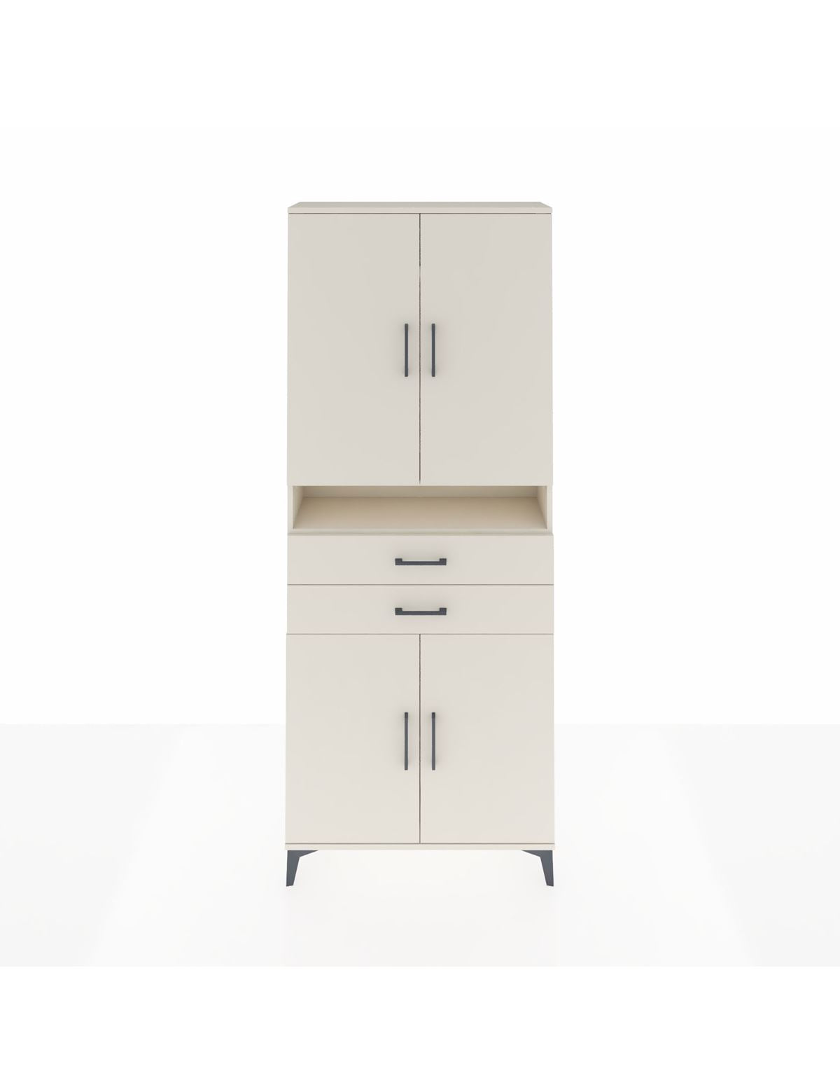 Arges Dolap 5 Raflı 2 Çekmeceli 4 Kapaklı 88x30x221 Aytaşı-Aytaşı