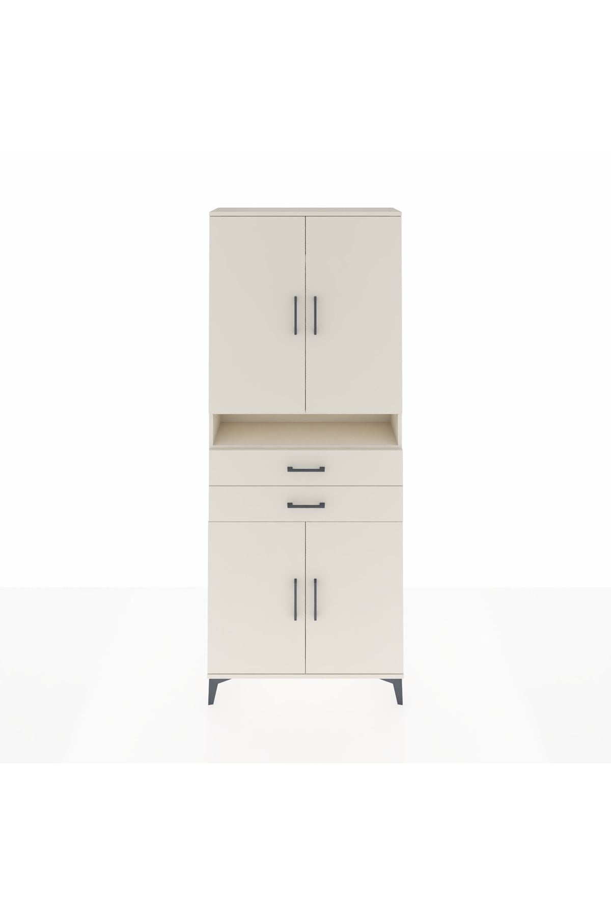 Arges Dolap 5 Raflı 2 Çekmeceli 4 Kapaklı 88x30x221 Aytaşı-Aytaşı