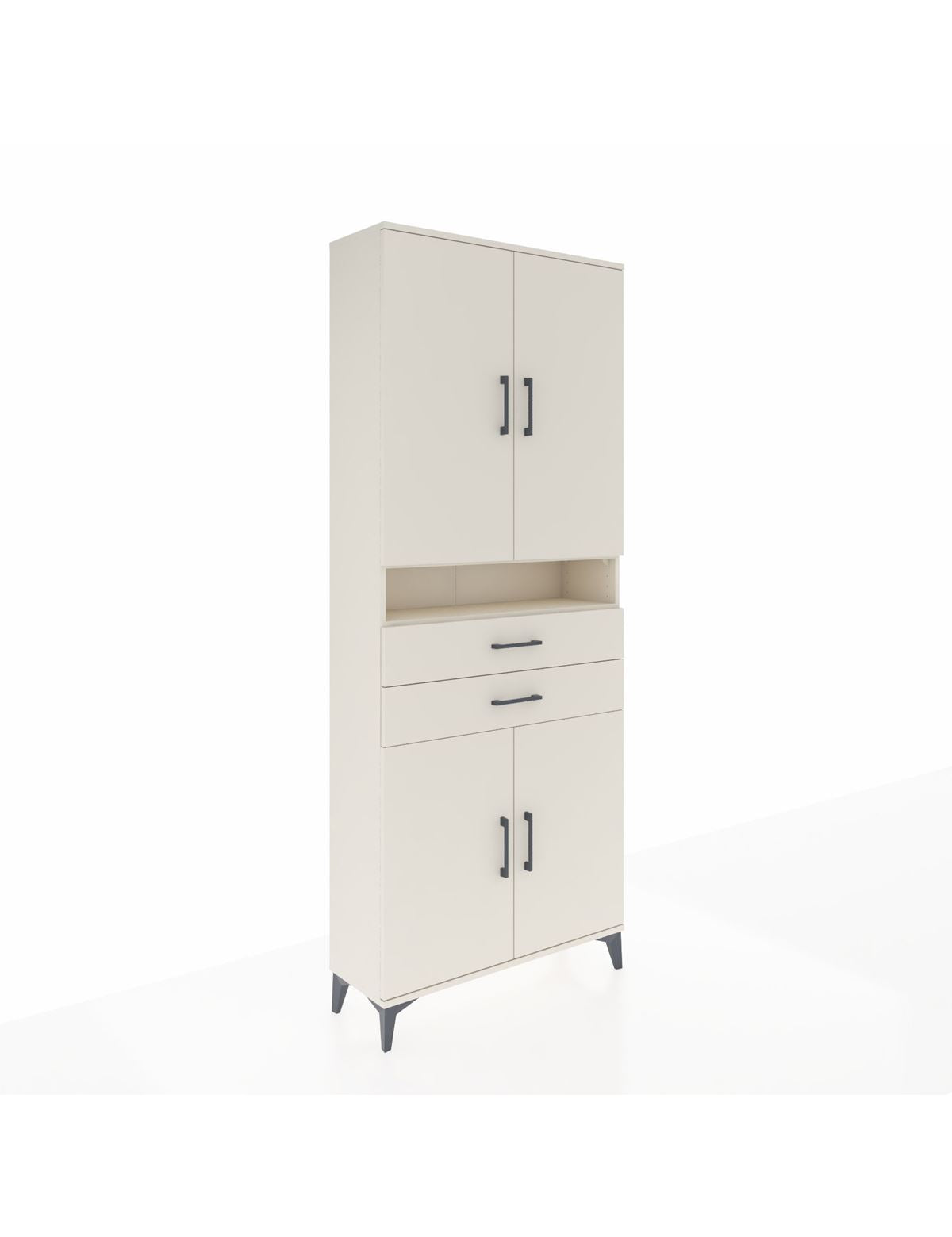 Arges Dolap 5 Raflı 2 Çekmeceli 4 Kapaklı 88x30x221 Aytaşı-Aytaşı