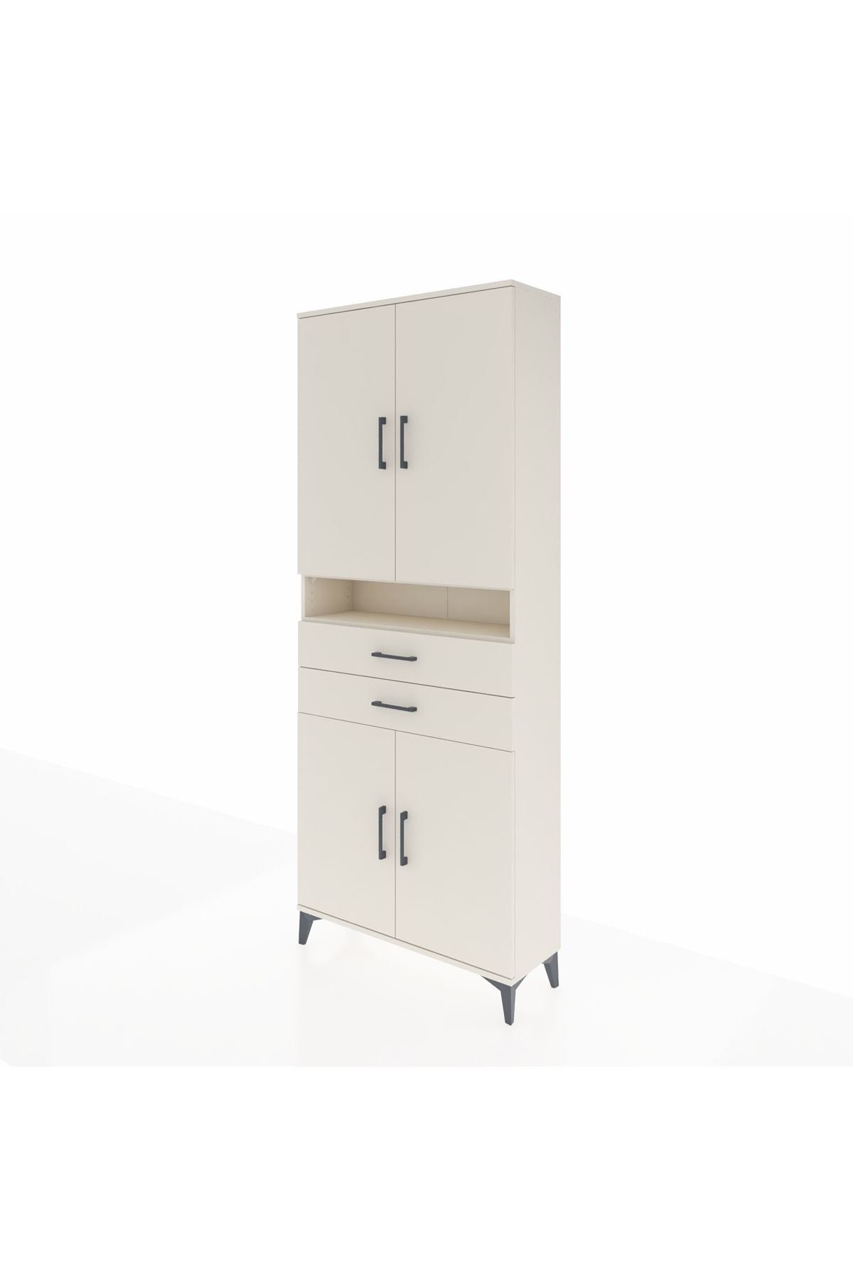 Arges Dolap 5 Raflı 2 Çekmeceli 4 Kapaklı 88x30x221 Aytaşı-Aytaşı