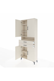 Arges Dolap 5 Raflı 2 Çekmeceli 4 Kapaklı 88x30x221 Aytaşı-Aytaşı