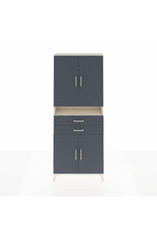 Arges Dolap 5 Raflı 2 Çekmeceli 4 Kapaklı 88x30x221 Aytaşı-Antrasit