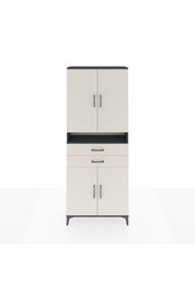 Arges Dolap 5 Raflı 2 Çekmeceli 4 Kapaklı 88x30x221 Antrasit-Aytaşı