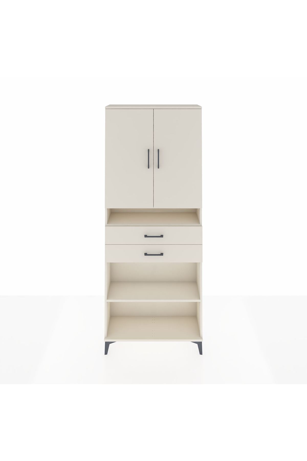 Arges Dolap 5 Raflı 2 Çekmeceli 2 Kapaklı 88x30x221 Aytaşı-Aytaşı