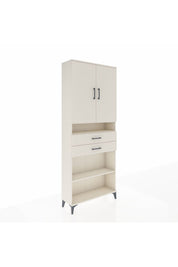 Arges Dolap 5 Raflı 2 Çekmeceli 2 Kapaklı 88x30x221 Aytaşı-Aytaşı
