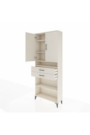 Arges Dolap 5 Raflı 2 Çekmeceli 2 Kapaklı 88x30x221 Aytaşı-Aytaşı