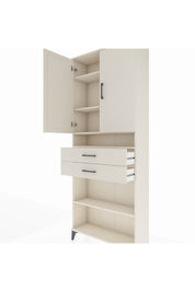 Arges Dolap 5 Raflı 2 Çekmeceli 2 Kapaklı 88x30x221 Aytaşı-Aytaşı