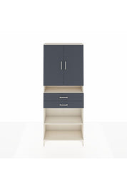 Arges Dolap 5 Raflı 2 Çekmeceli 2 Kapaklı 88x30x221 Aytaşı-Antrasit