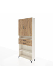 Arges Dolap 5 Raflı 2 Çekmeceli 2 Kapaklı 88x30x221 Aytaşı-Çam