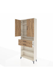 Arges Dolap 5 Raflı 2 Çekmeceli 2 Kapaklı 88x30x221 Aytaşı-Çam