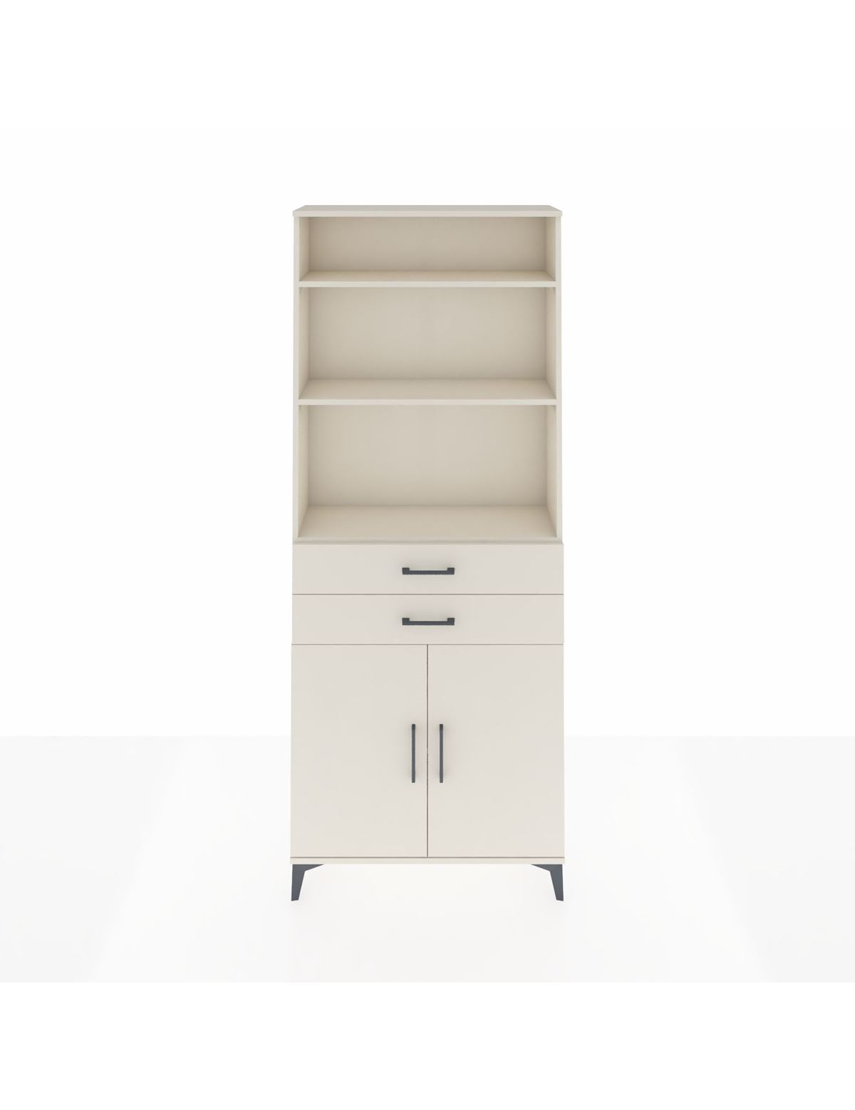 Arges Dolap 4 Raflı 2 Çekmeceli 2 Kapaklı 88x30x221 Aytaşı-Aytaşı