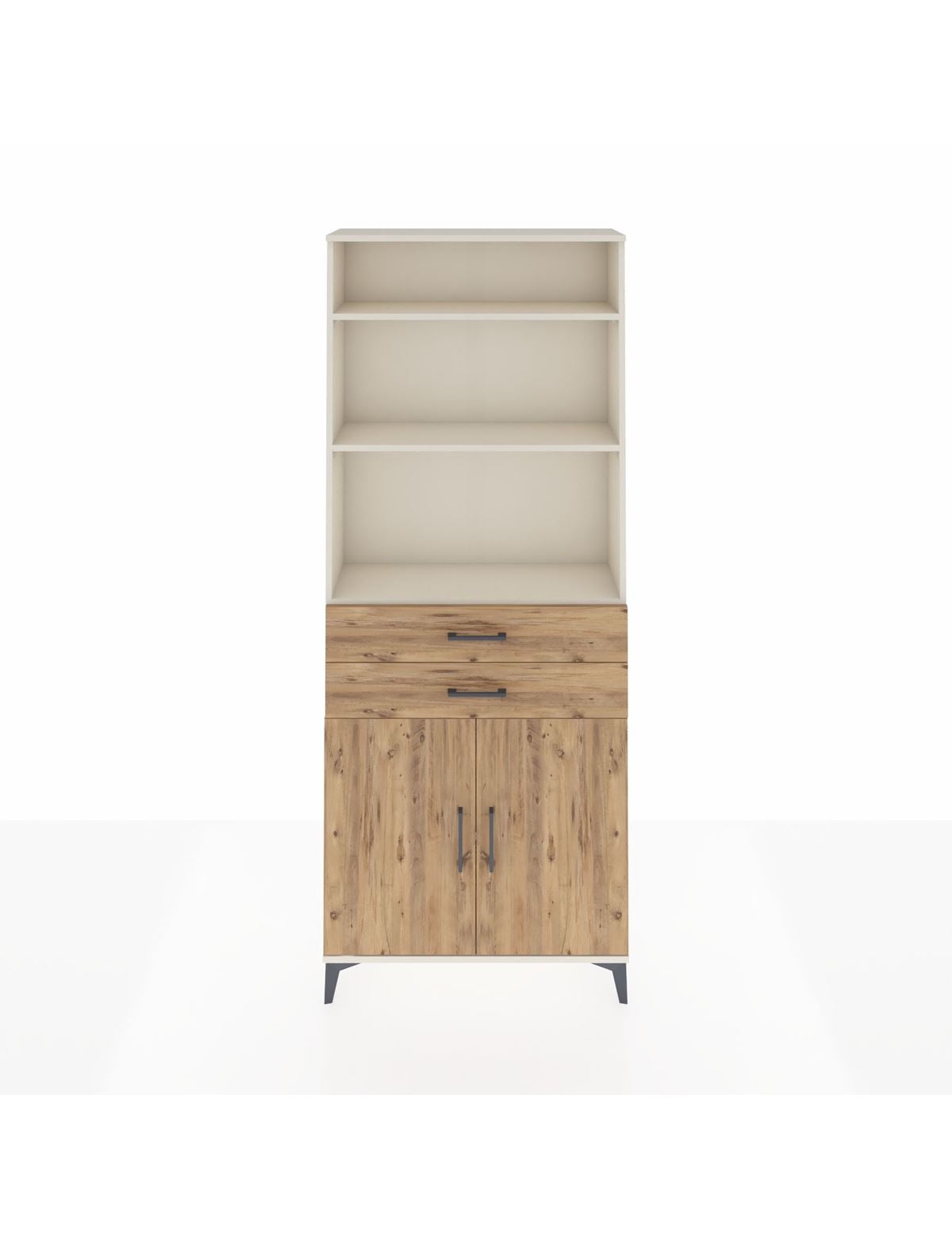 Arges Dolap 4 Raflı 2 Çekmeceli 2 Kapaklı 88x30x221 Aytaşı-Çam