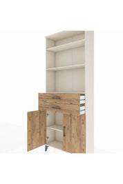 Arges Dolap 4 Raflı 2 Çekmeceli 2 Kapaklı 88x30x221 Aytaşı-Çam