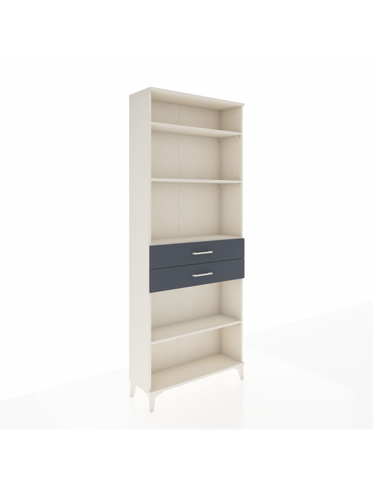 Arges Dolap 4 Raflı 2 Çekmeceli 88x30x221 Aytaşı-Antrasit