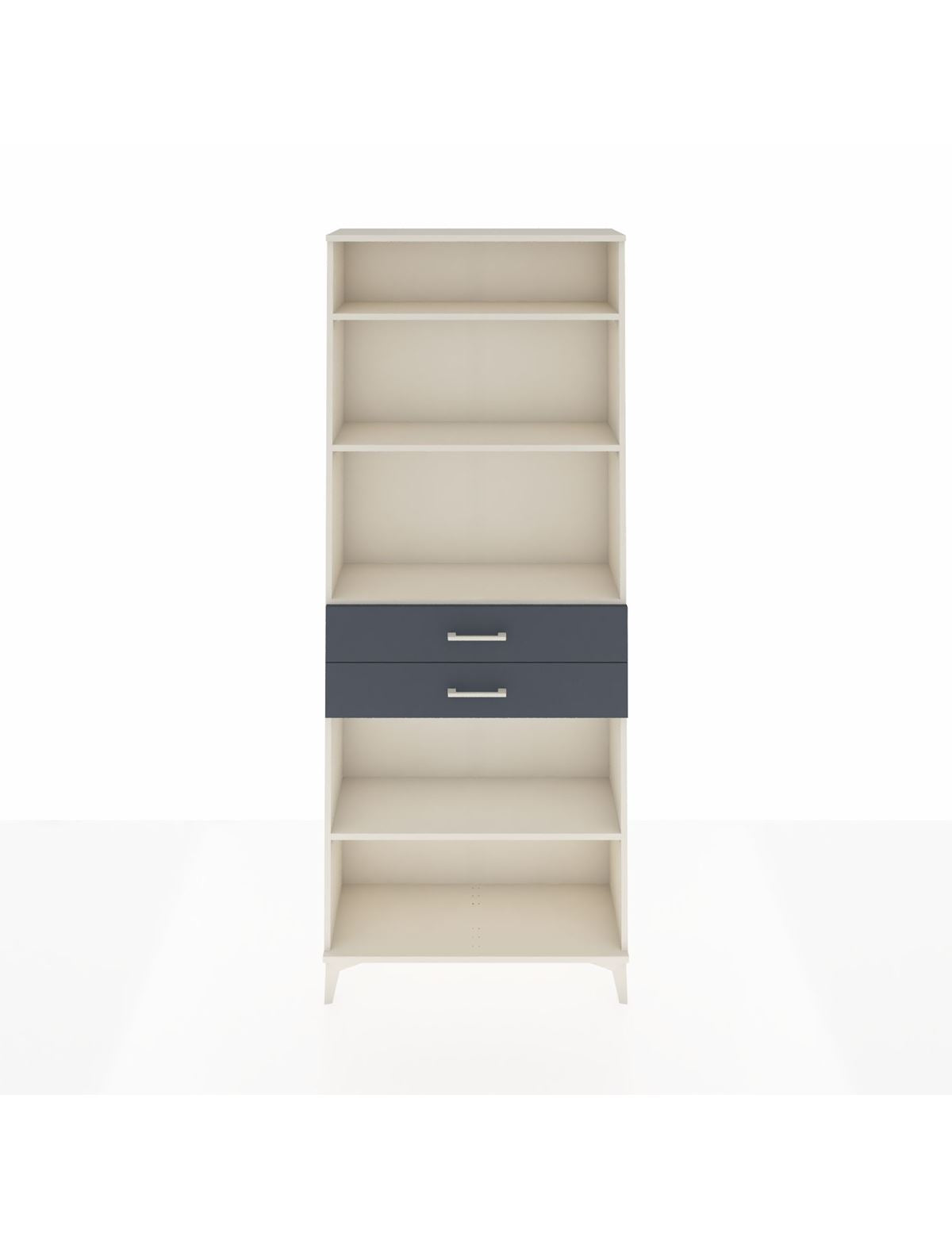 Arges Dolap 4 Raflı 2 Çekmeceli 88x30x221 Aytaşı-Antrasit