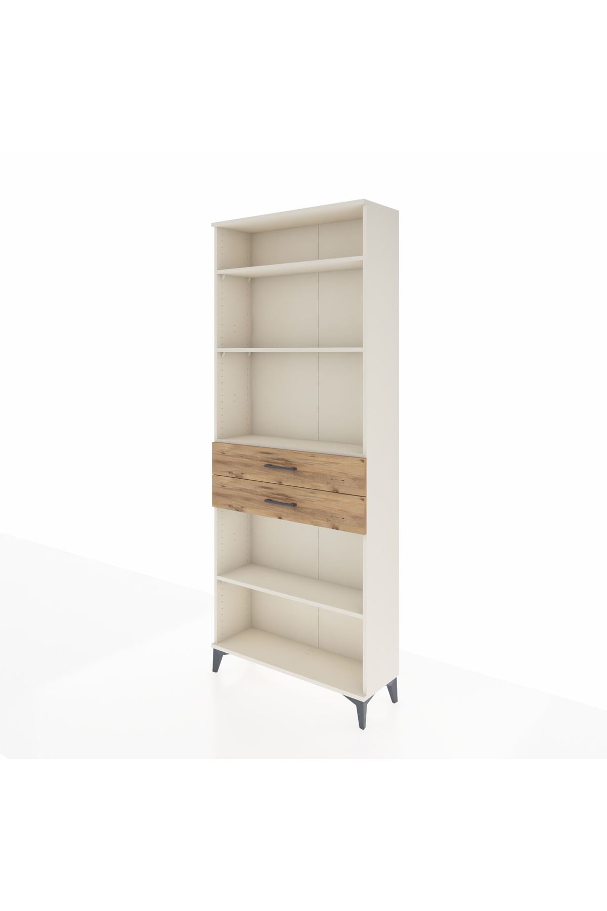 Arges Dolap 4 Raflı 2 Çekmeceli 88x30x221 Aytaşı-Çam