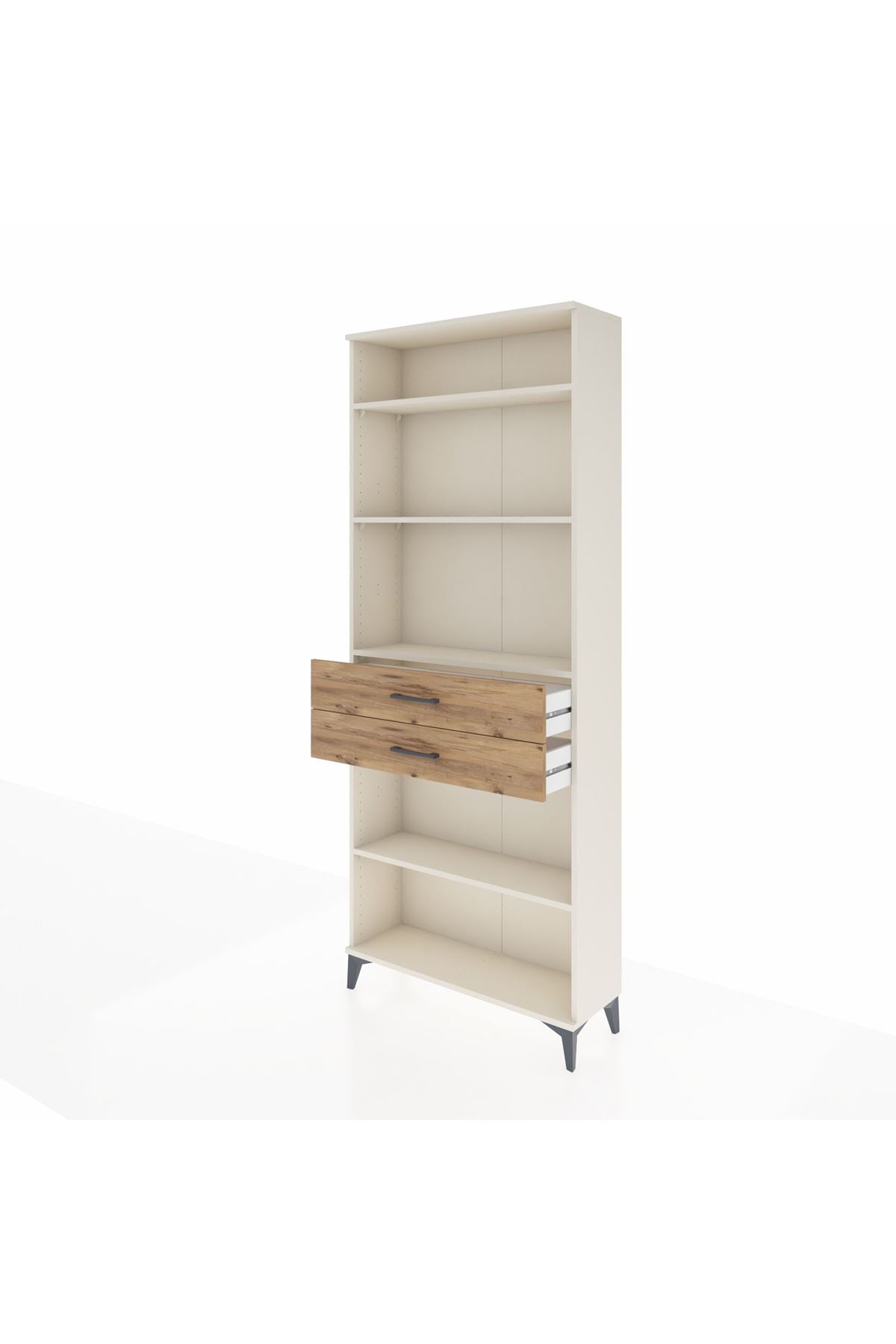 Arges Dolap 4 Raflı 2 Çekmeceli 88x30x221 Aytaşı-Çam